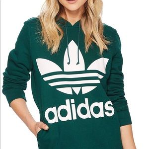 Women’s XL Adidas green trefoil hoodie
